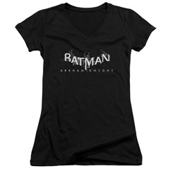 Batman - Womens Ak Splinter Logo V-Neck T-Shirt
