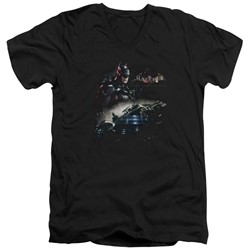 Batman - Mens Knight Rider V-Neck T-Shirt