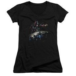 Batman - Womens Knight Rider V-Neck T-Shirt