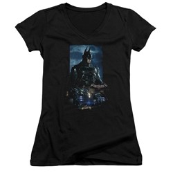 Batman - Womens Batmobile V-Neck T-Shirt