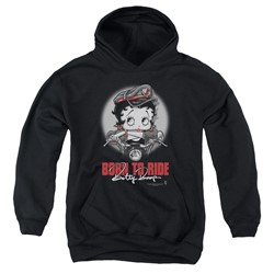 Betty Boop - Youth Born To Ride Pullover Hoodie