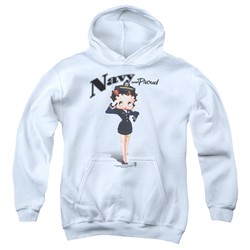 Betty Boop - Youth Navy Boop Pullover Hoodie