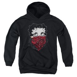 Betty Boop - Youth Bandana & Roses Pullover Hoodie