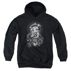 Betty Boop - Youth Fashion Roses Pullover Hoodie