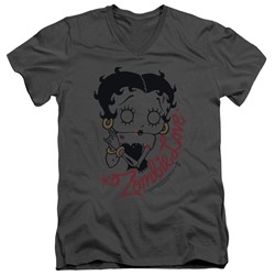 Betty Boop - Mens Classic Zombie V-Neck T-Shirt