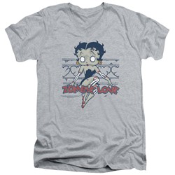 Betty Boop - Mens Zombie Pinup V-Neck T-Shirt