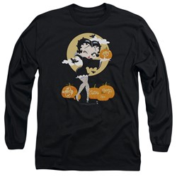 Betty Boop - Mens Vamp Pumkins Long Sleeve T-Shirt