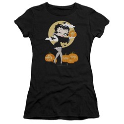Betty Boop - Womens Vamp Pumkins T-Shirt