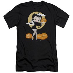 Betty Boop - Mens Vamp Pumkins Slim Fit T-Shirt