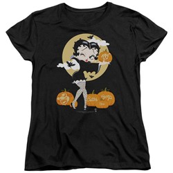 Betty Boop - Womens Vamp Pumkins T-Shirt