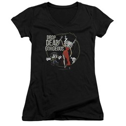 Betty Boop - Womens Drop Dead Gorgeous V-Neck T-Shirt