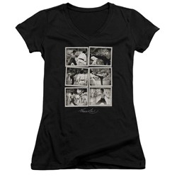 Bruce Lee - Womens Snap Shots V-Neck T-Shirt