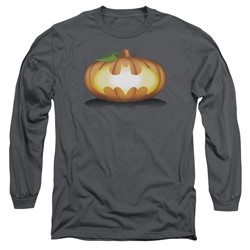 Batman - Mens Bat Pumpkin Logo Long Sleeve T-Shirt