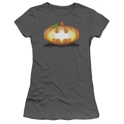 Batman - Womens Bat Pumpkin Logo T-Shirt