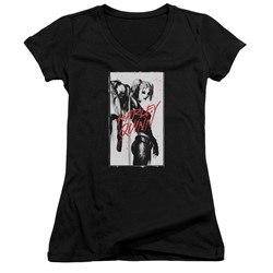 Batman - Womens Inked Quinn V-Neck T-Shirt