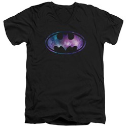 Batman - Mens Galaxy Signal V-Neck T-Shirt