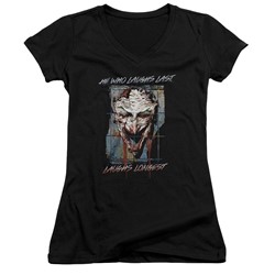 Batman - Womens Just For Laughs V-Neck T-Shirt