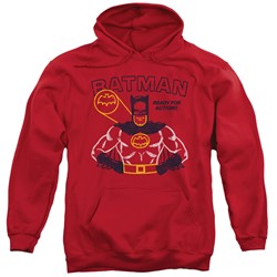 Batman - Mens Ready For Action Pullover Hoodie
