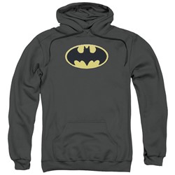 Batman - Mens Bat Chenille Patch Pullover Hoodie