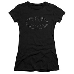Batman - Womens Bat Rhinestones T-Shirt