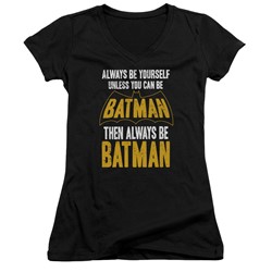 Batman - Womens Be Batman V-Neck T-Shirt