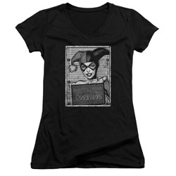 Batman - Womens Harley Inmate V-Neck T-Shirt