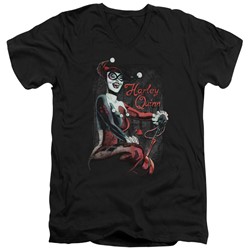 Batman - Mens Laugh It Up V-Neck T-Shirt