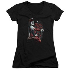 Batman - Womens Laugh It Up V-Neck T-Shirt