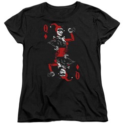 Batman - Womens Quinn Of Diamonds T-Shirt