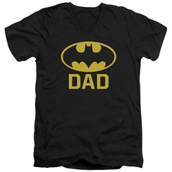 Batman - Mens Bat Dad V-Neck T-Shirt