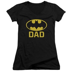 Batman - Womens Bat Dad V-Neck T-Shirt