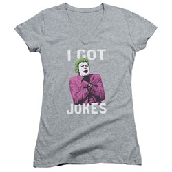 Batman Classic Tv - Womens Got Jokes V-Neck T-Shirt