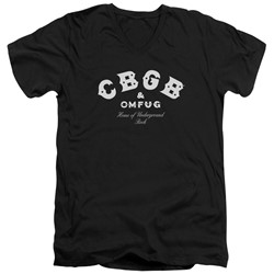 Cbgb - Mens Classic Logo V-Neck T-Shirt