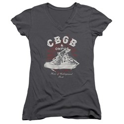 Cbgb - Womens High Tops V-Neck T-Shirt