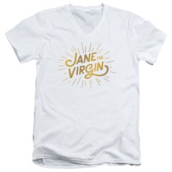 Jane The Virgin - Mens Golden Logo V-Neck T-Shirt