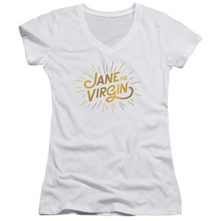 Jane The Virgin - Womens Golden Logo V-Neck T-Shirt