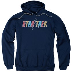 Star Trek - Mens Multi Colored Logo Pullover Hoodie