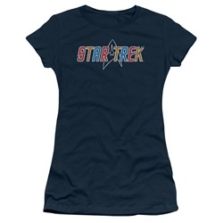 Star Trek - Womens Multi Colored Logo T-Shirt