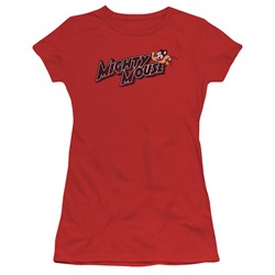 Mighty Mouse - Womens Might Logo T-Shirt