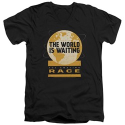 Amazing Race, The - Mens Waiting World V-Neck T-Shirt