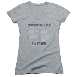 Ncis - Womens Gibbs Rules V-Neck T-Shirt