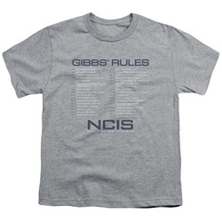 Ncis - Big Boys Gibbs Rules T-Shirt