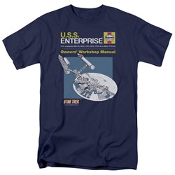 Star Trek - Mens Enterprise Manual T-Shirt