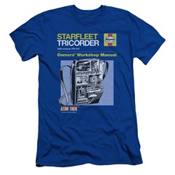Star Trek - Mens Tricorder Manual Slim Fit T-Shirt