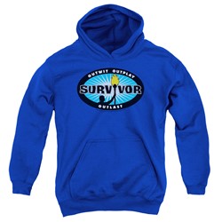 Survivor - Youth Blue Burst Pullover Hoodie