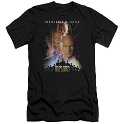 Star Trek - Mens First Contact(Movie) Slim Fit T-Shirt