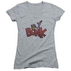 Dexter's Laboratory - Womens Bonk V-Neck T-Shirt