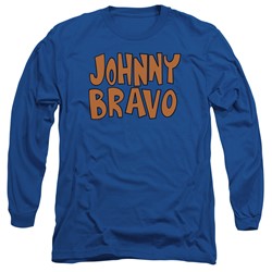 Johnny Bravo - Mens Jb Logo Long Sleeve T-Shirt