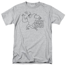 Johnny Bravo - Mens Jb Line Art T-Shirt