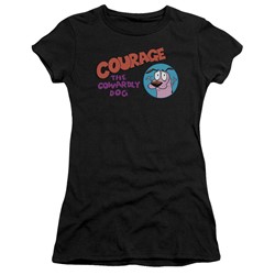 Courage The Cowardly Dog - Womens Courage Logo T-Shirt